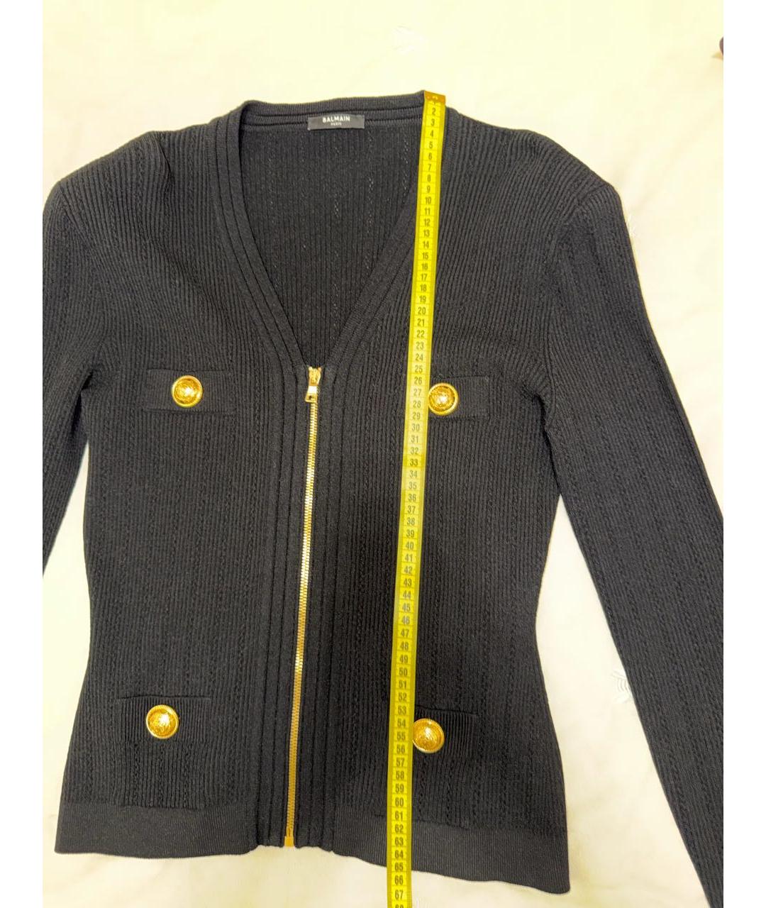 BALMAIN Черный твидовый жакет/пиджак, фото 7