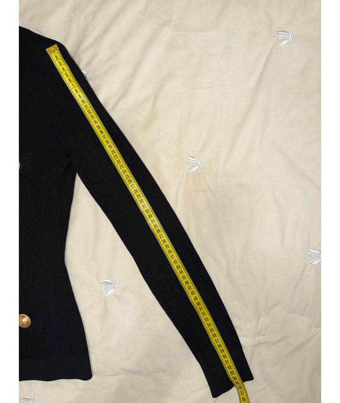 BALMAIN Черный твидовый жакет/пиджак, фото 8