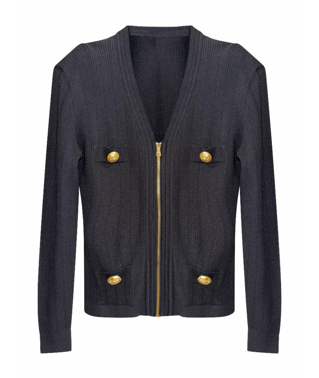 BALMAIN Черный твидовый жакет/пиджак, фото 1