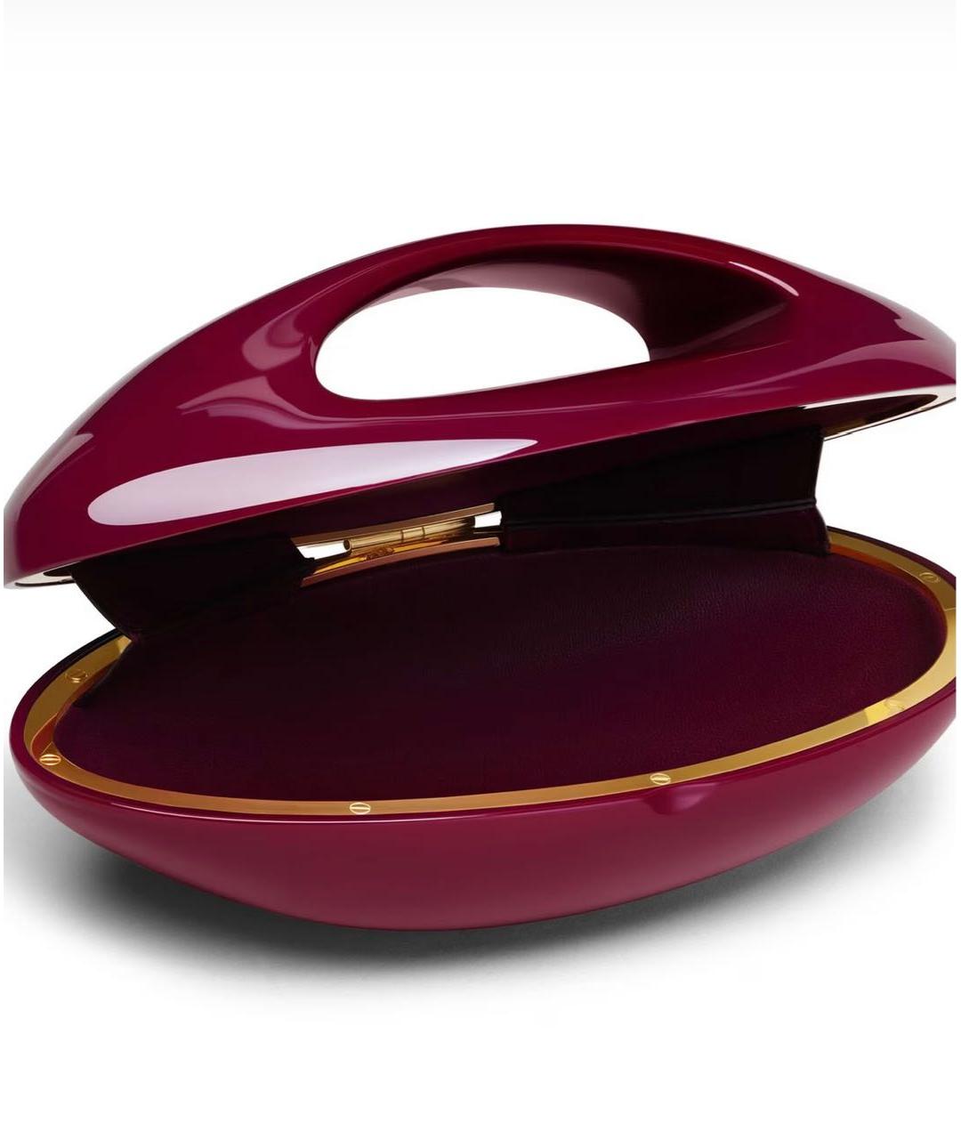 ALAIA Бордовая сумка с короткими ручками, фото 3