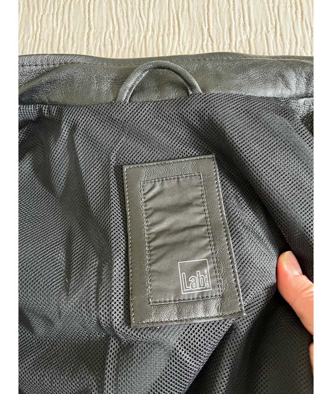 PAL ZILERI Черная кожаная куртка, фото 5