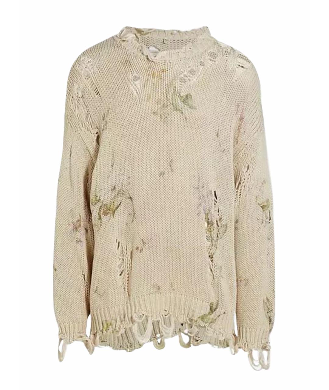 R13 Бежевый хлопковый джемпер / свитер, фото 1