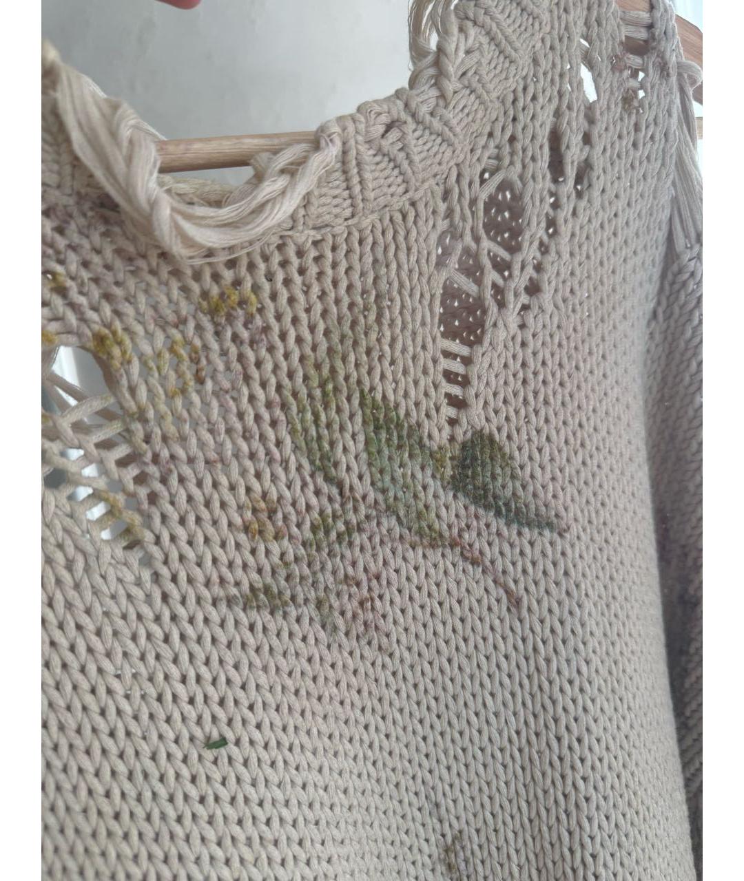 R13 Бежевый хлопковый джемпер / свитер, фото 4