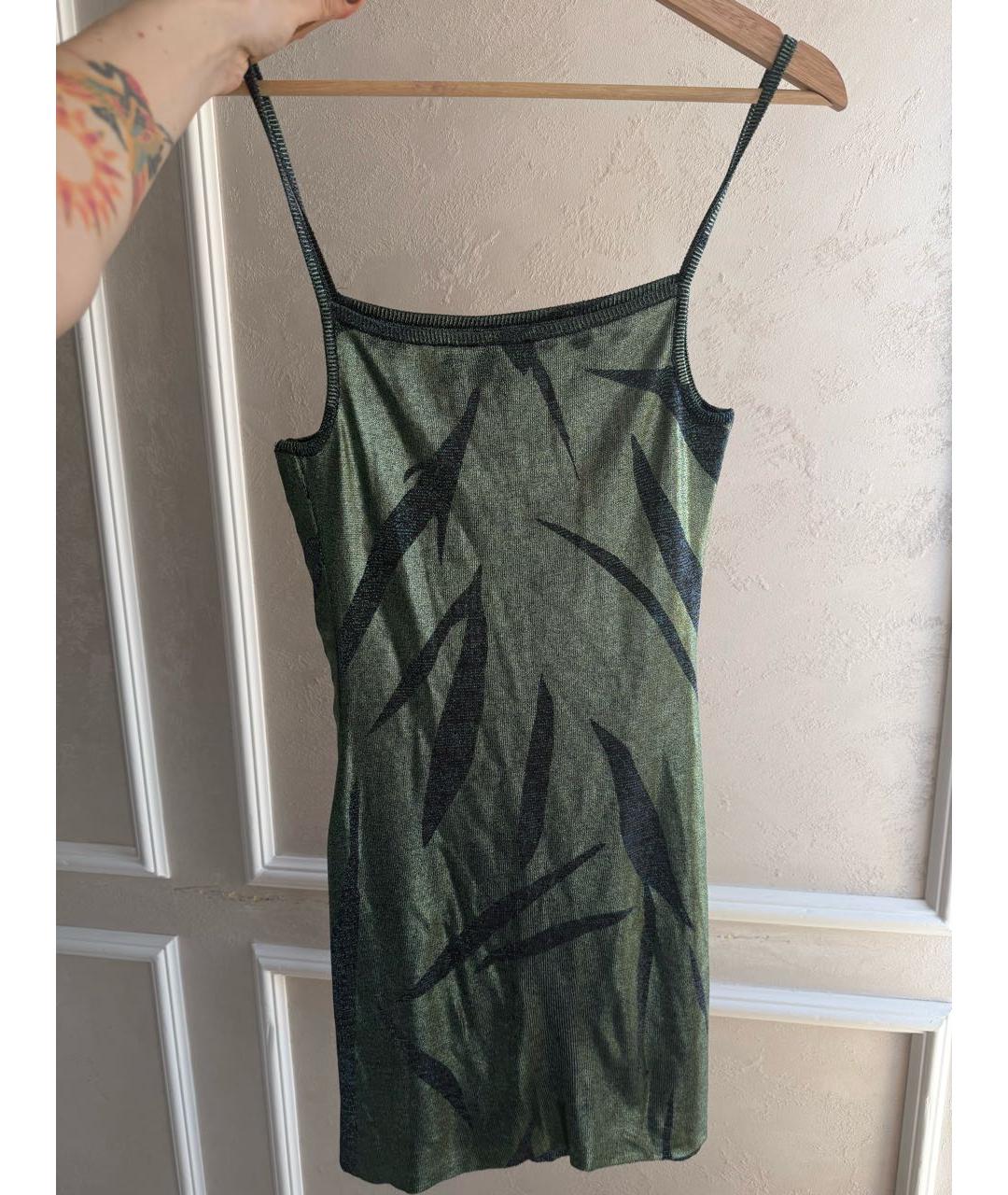 DIESEL Зеленые синтетическое коктейльное платье, фото 2