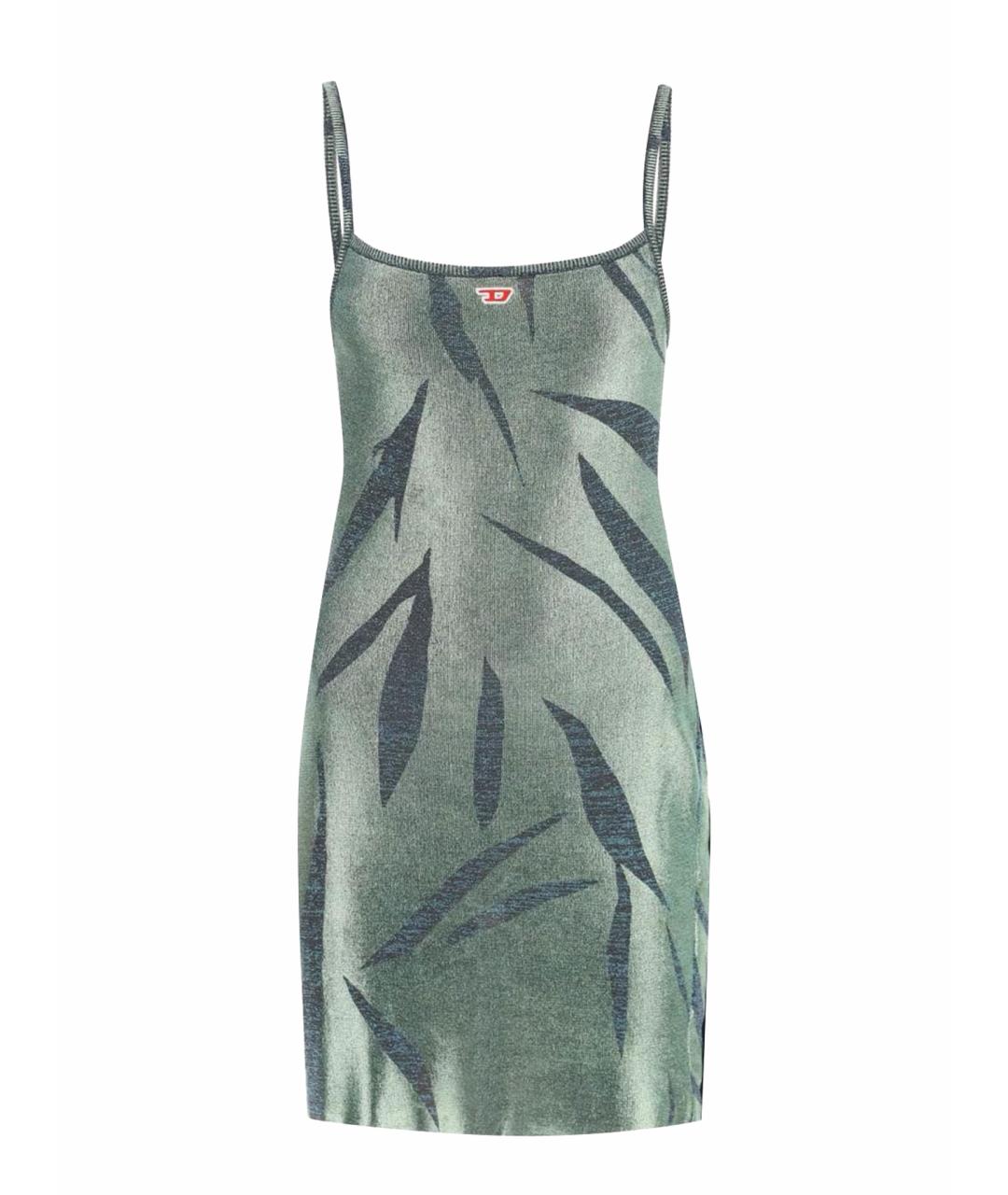 DIESEL Зеленые синтетическое коктейльное платье, фото 7