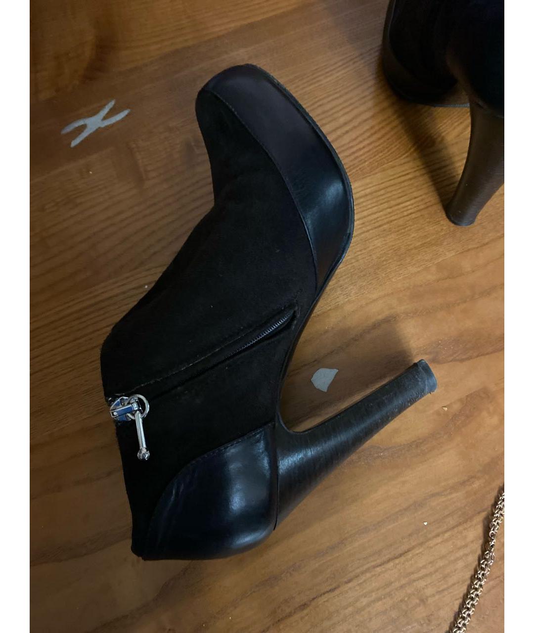 DOLCE&GABBANA Коричневые замшевые ботильоны, фото 5