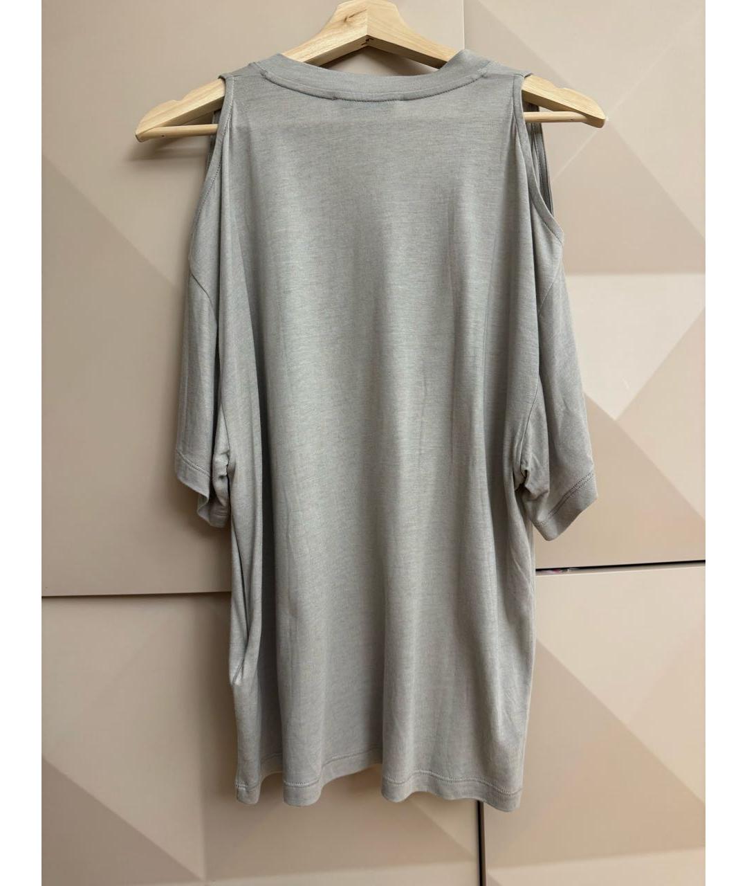 IRO Серая вискозная футболка, фото 2