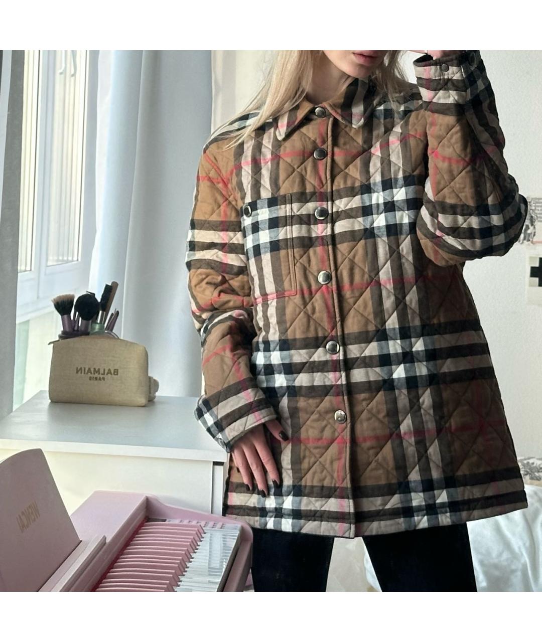 BURBERRY Бежевая хлопковая куртка, фото 6