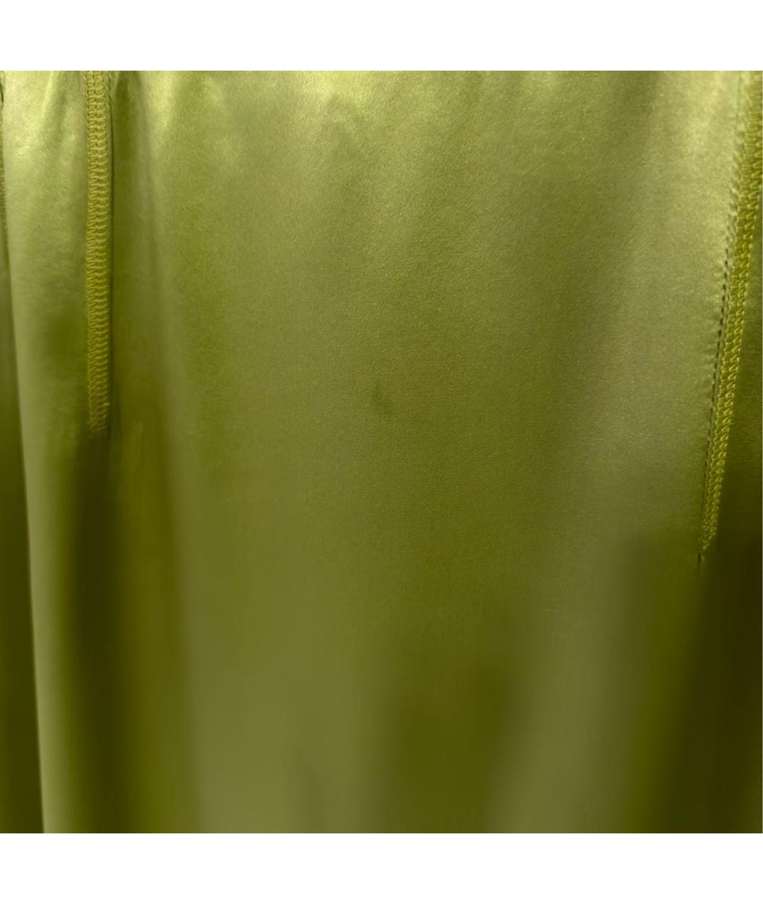 DOLCE&GABBANA Зеленые шелковое коктейльное платье, фото 6