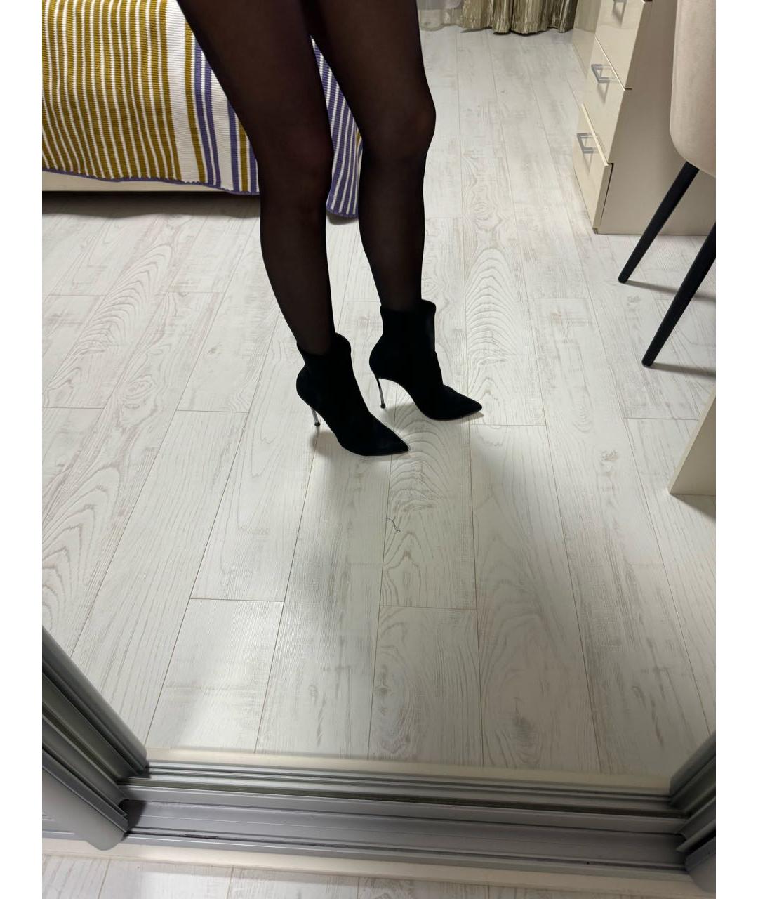 CASADEI Черные замшевые ботильоны, фото 6