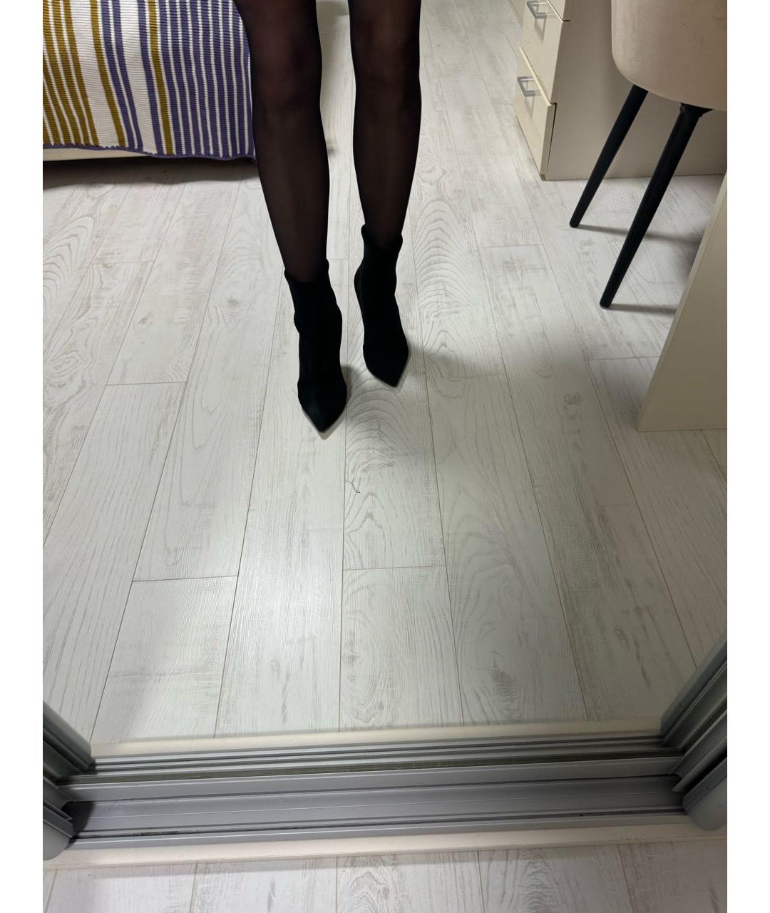 CASADEI Черные замшевые ботильоны, фото 5