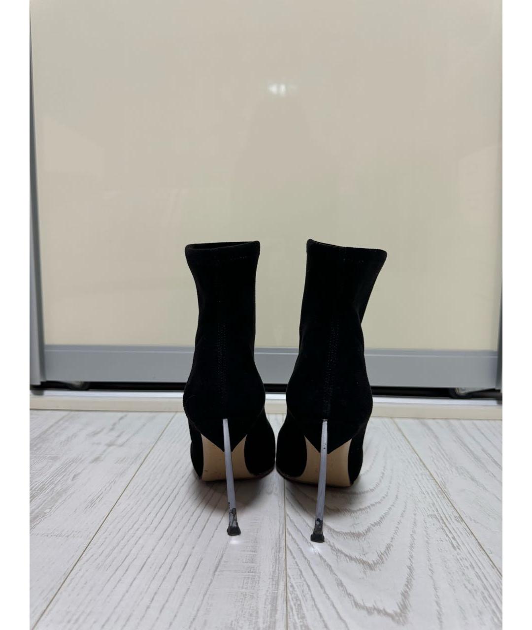 CASADEI Черные замшевые ботильоны, фото 4