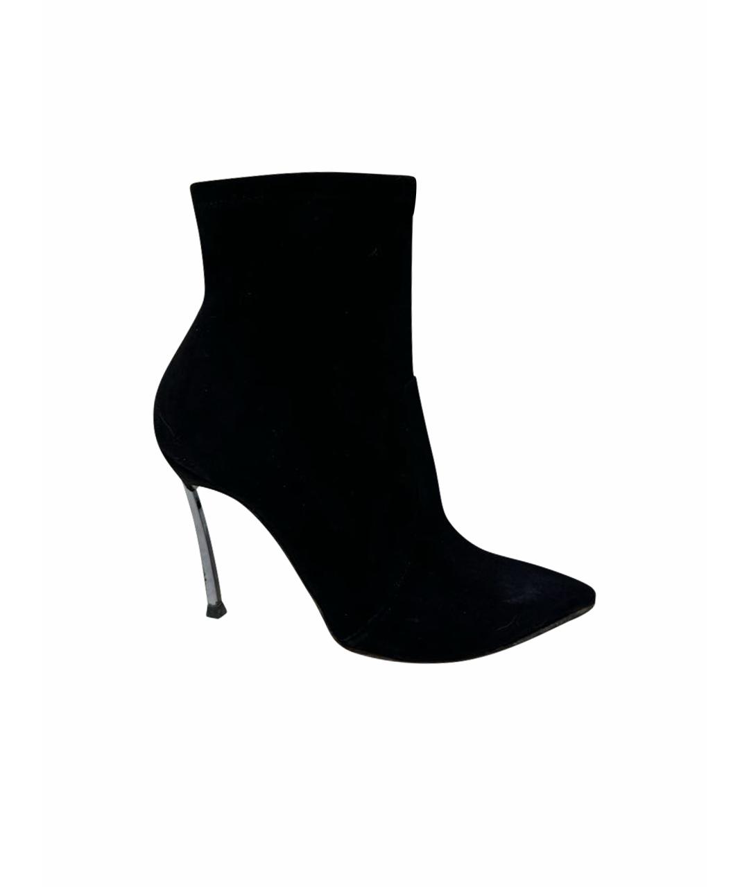 CASADEI Черные замшевые ботильоны, фото 1