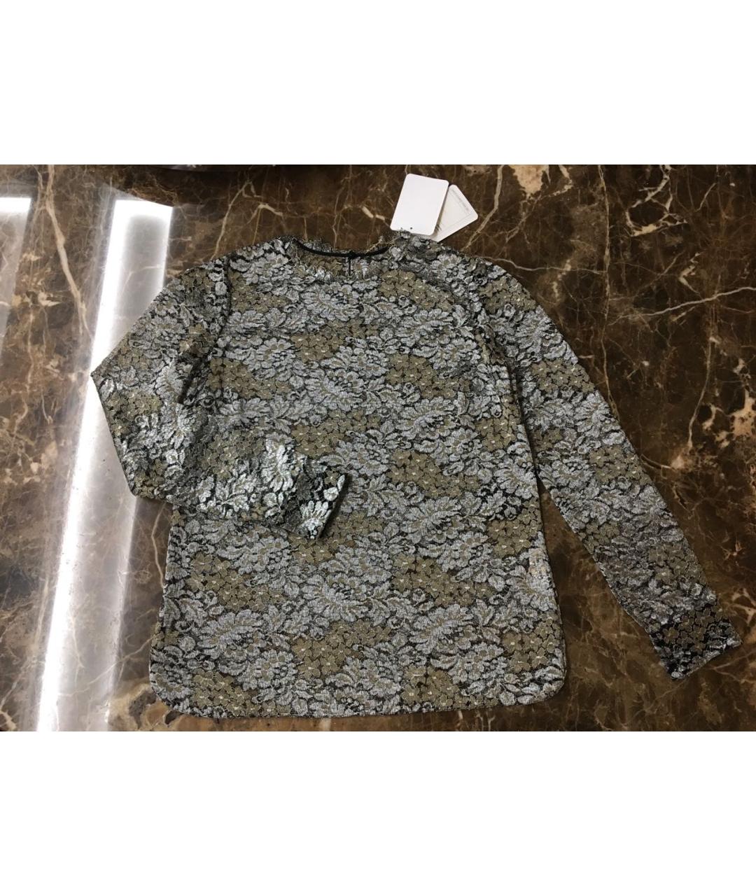 SAINT LAURENT Серебряная полиамидовая блузы, фото 2