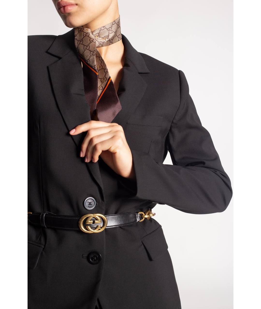 GUCCI Мульти шелковый шарф, фото 7