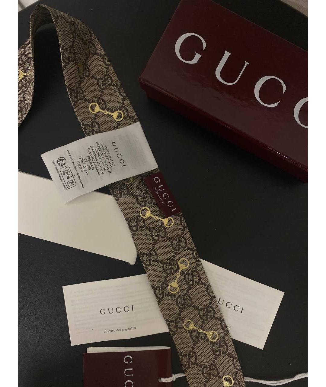 GUCCI Мульти шелковый шарф, фото 4