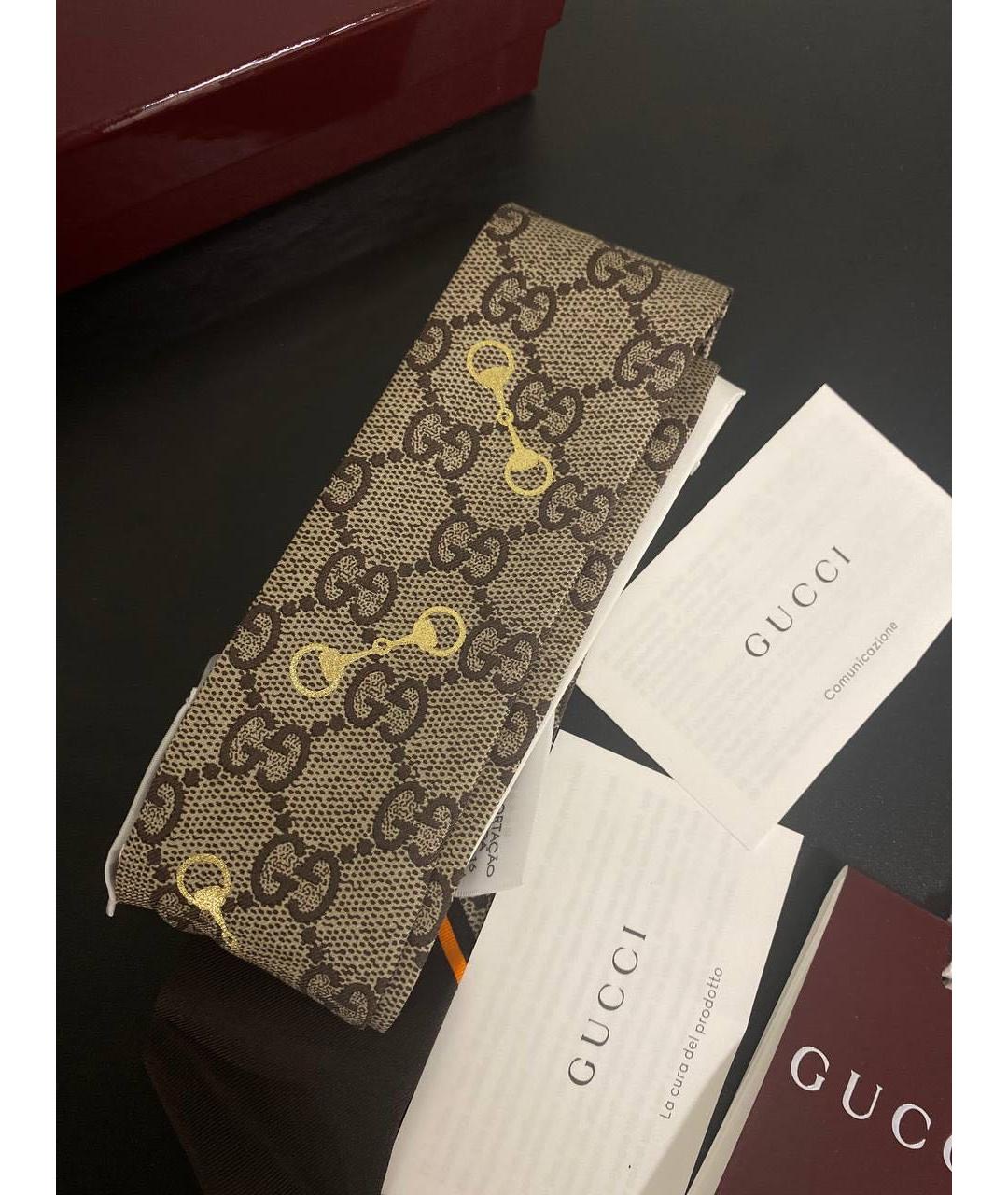 GUCCI Мульти шелковый шарф, фото 3