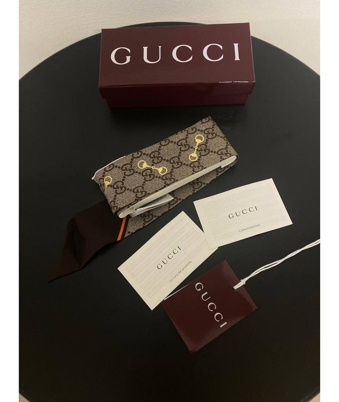 GUCCI Мульти шелковый шарф, фото 2