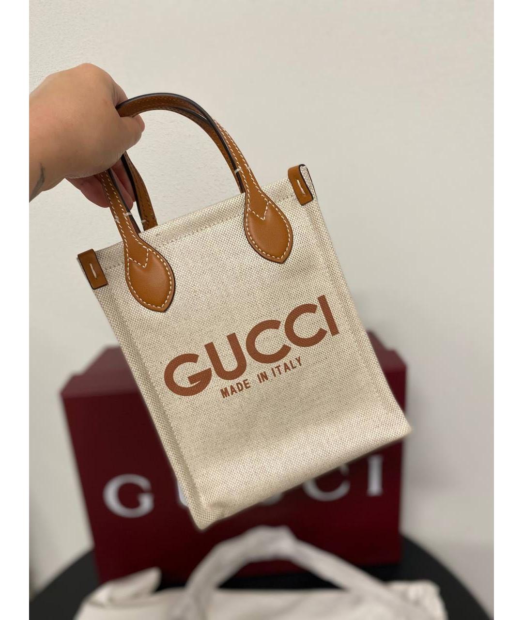 GUCCI Бежевая сумка через плечо, фото 4