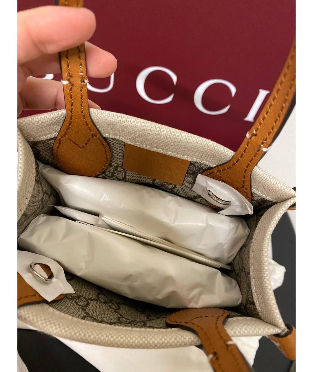 GUCCI Бежевая сумка через плечо, фото 5