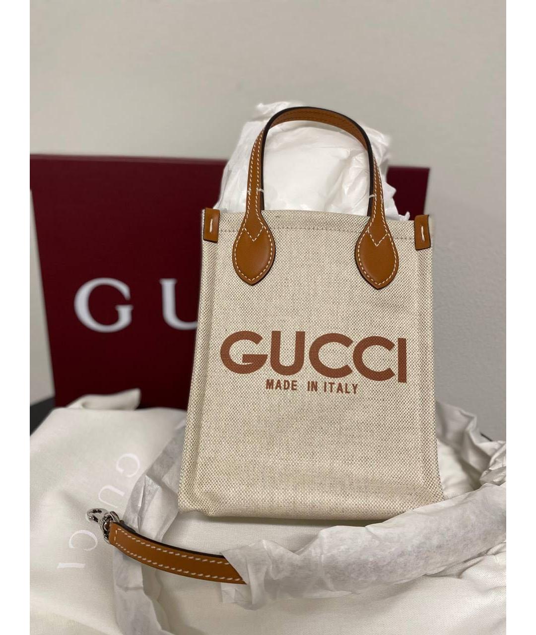 GUCCI Бежевая сумка через плечо, фото 3