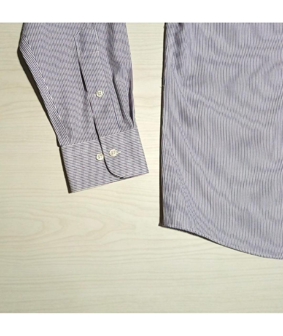 RALPH LAUREN Фиолетовая хлопковая классическая рубашка, фото 5