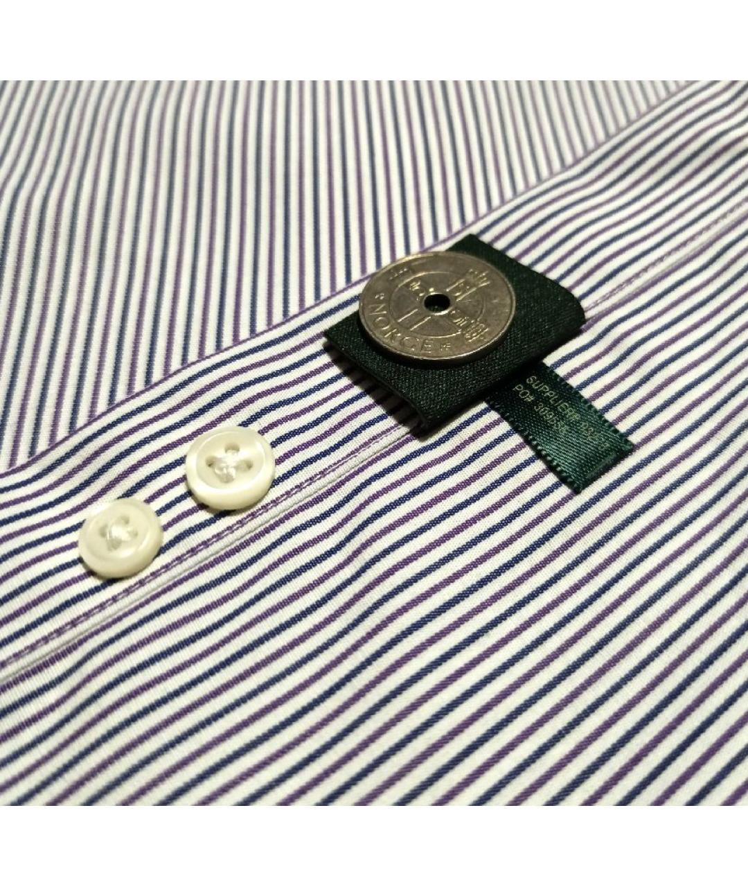 RALPH LAUREN Фиолетовая хлопковая классическая рубашка, фото 8