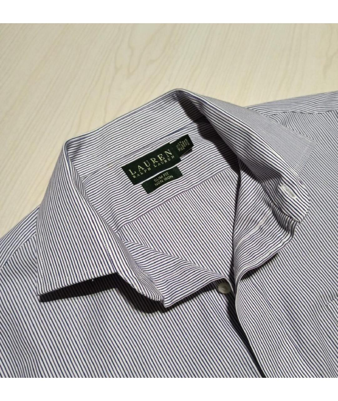 RALPH LAUREN Фиолетовая хлопковая классическая рубашка, фото 3