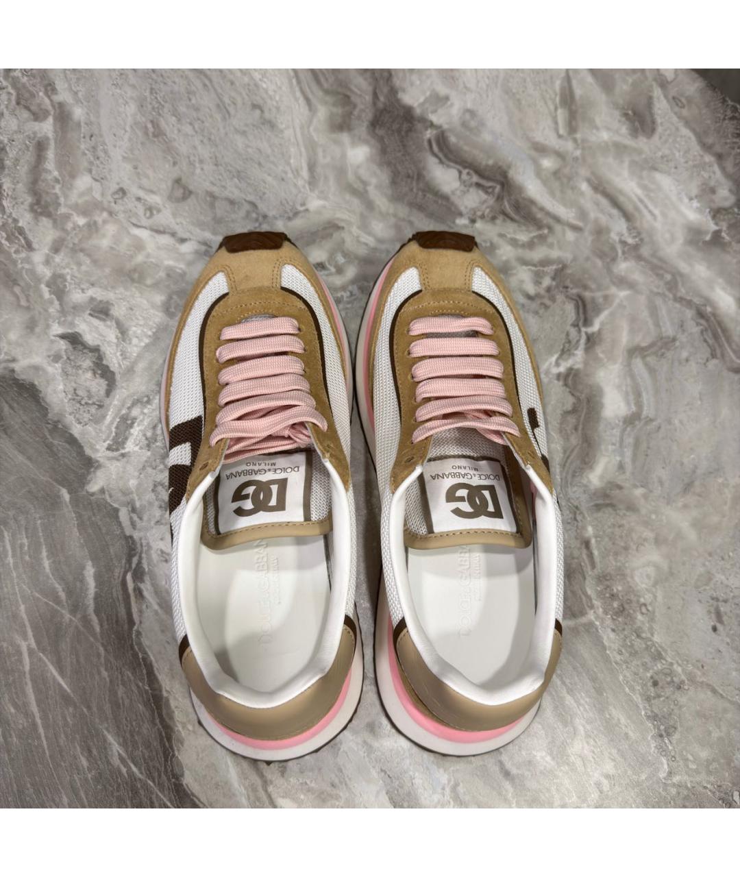 DOLCE&GABBANA Мульти текстильные кроссовки, фото 6