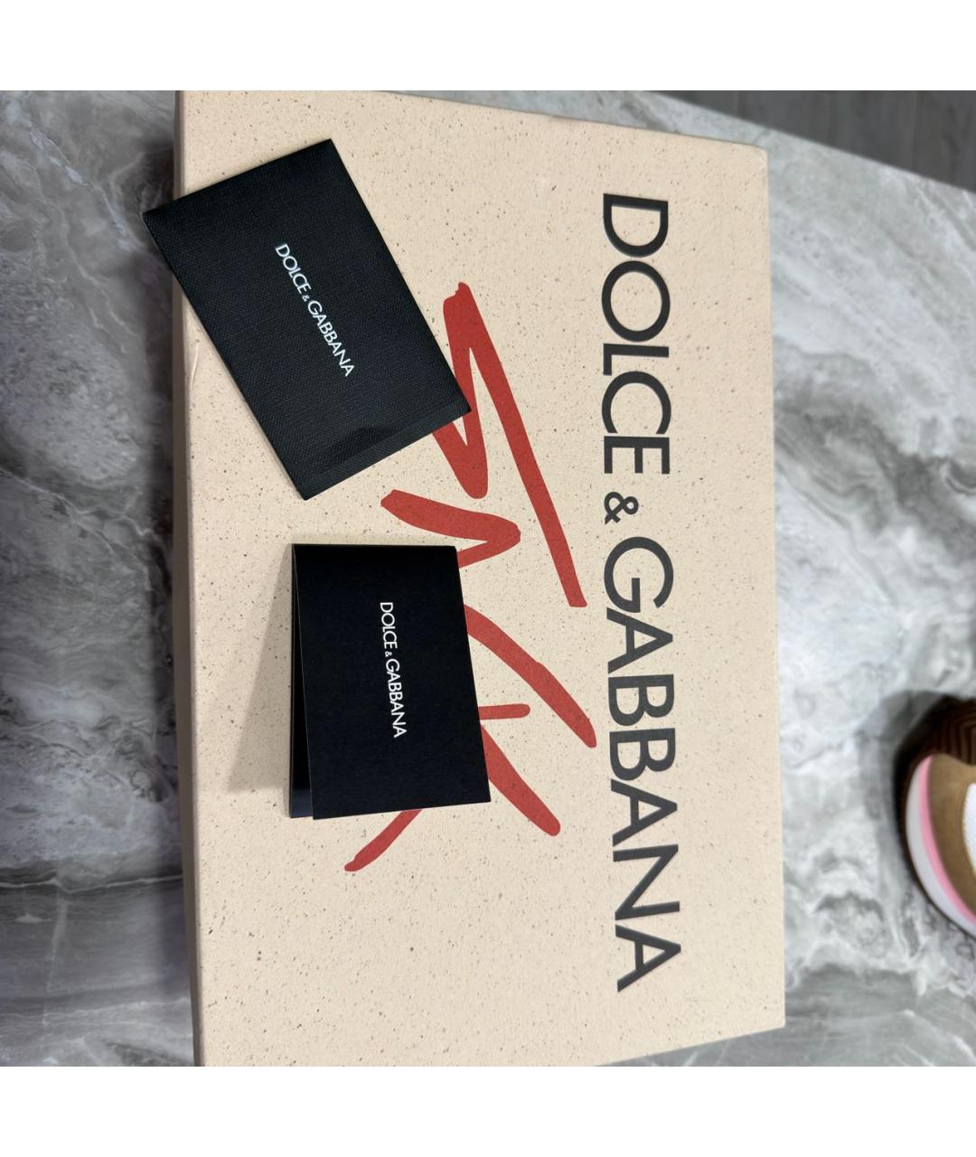 DOLCE&GABBANA Мульти текстильные кроссовки, фото 7