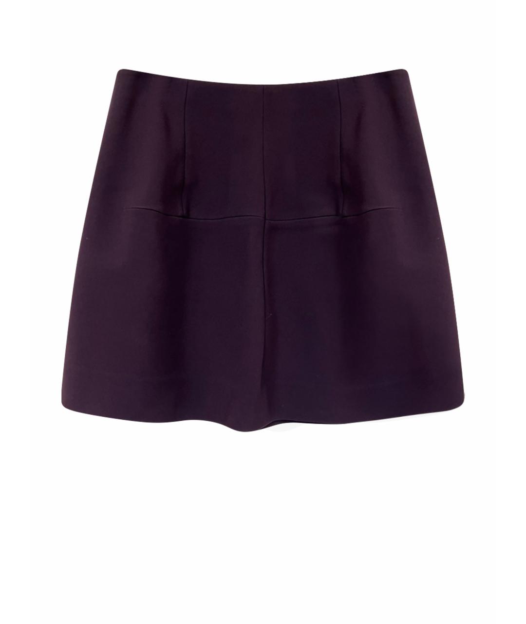 MARNI Фиолетовая ацетатная юбка миди, фото 1