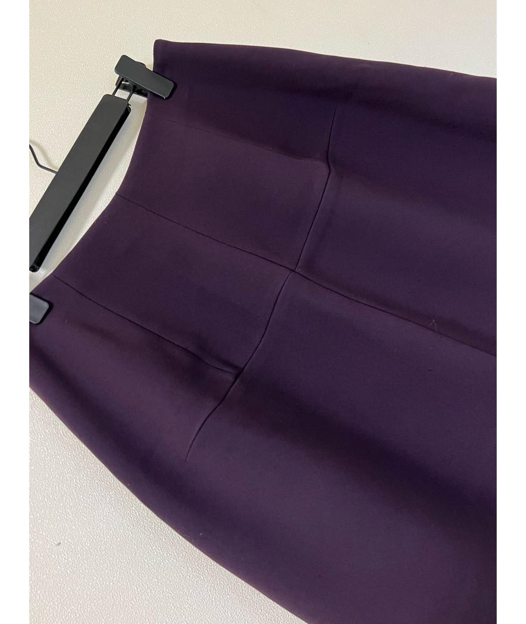 MARNI Фиолетовая ацетатная юбка миди, фото 5