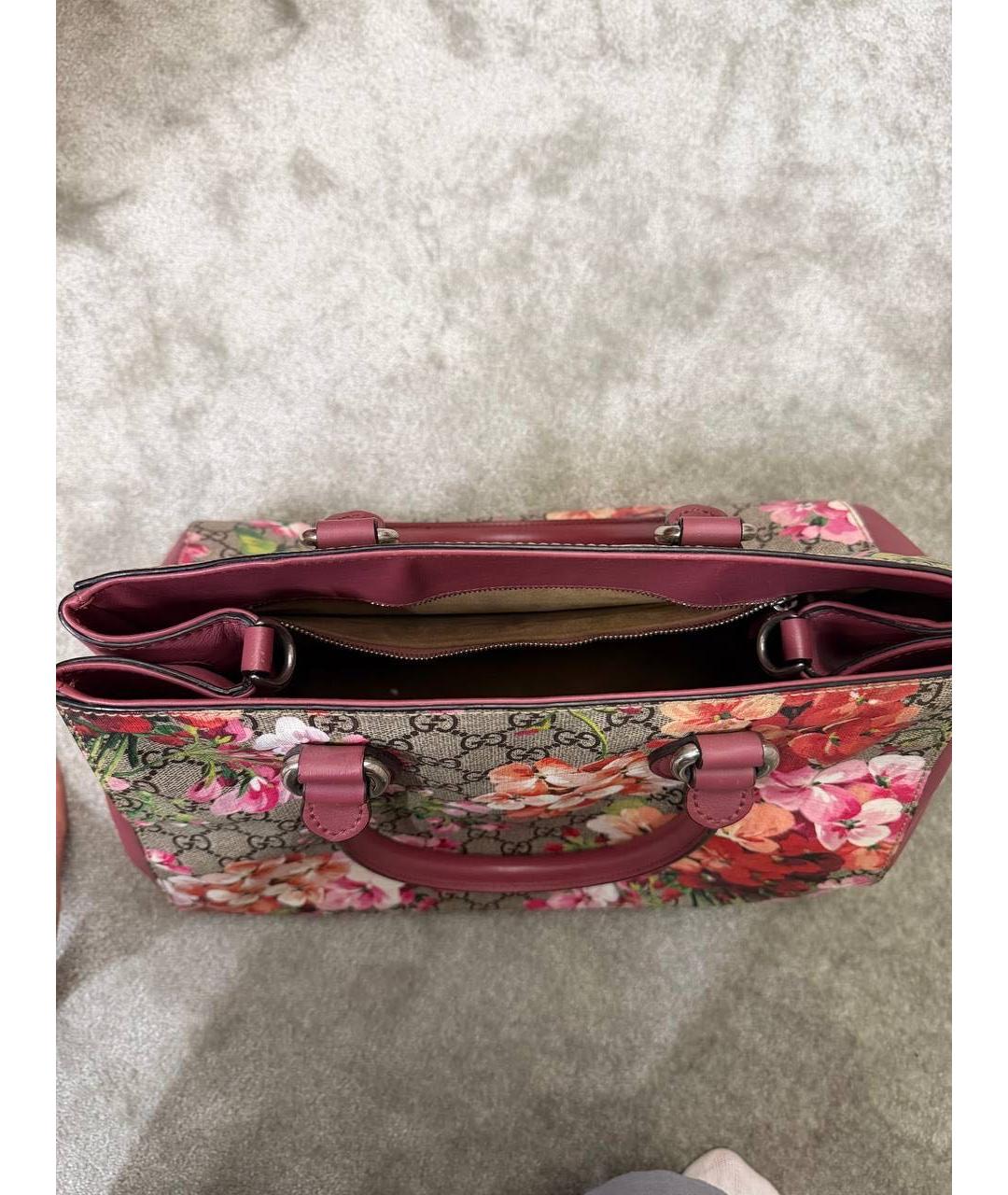 GUCCI Бордовая сумка тоут, фото 3