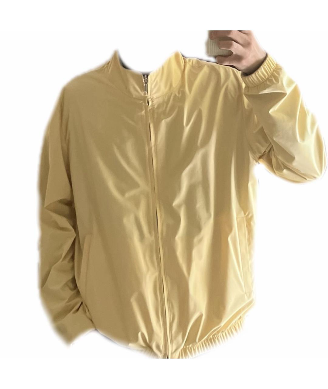 LORO PIANA Желтая полиэстеровая куртка, фото 2