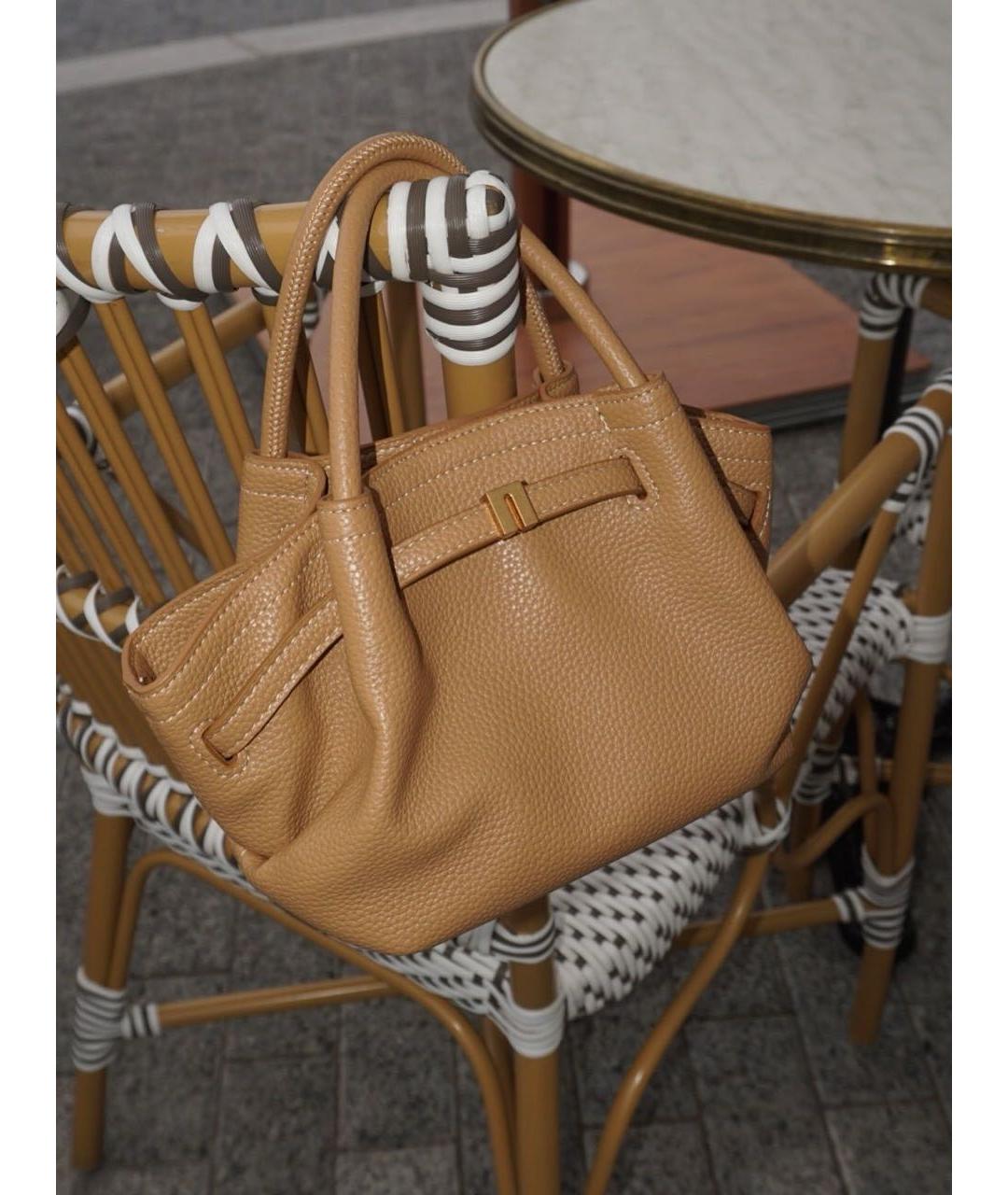 JW PEI Бежевая кожаная сумка тоут, фото 5