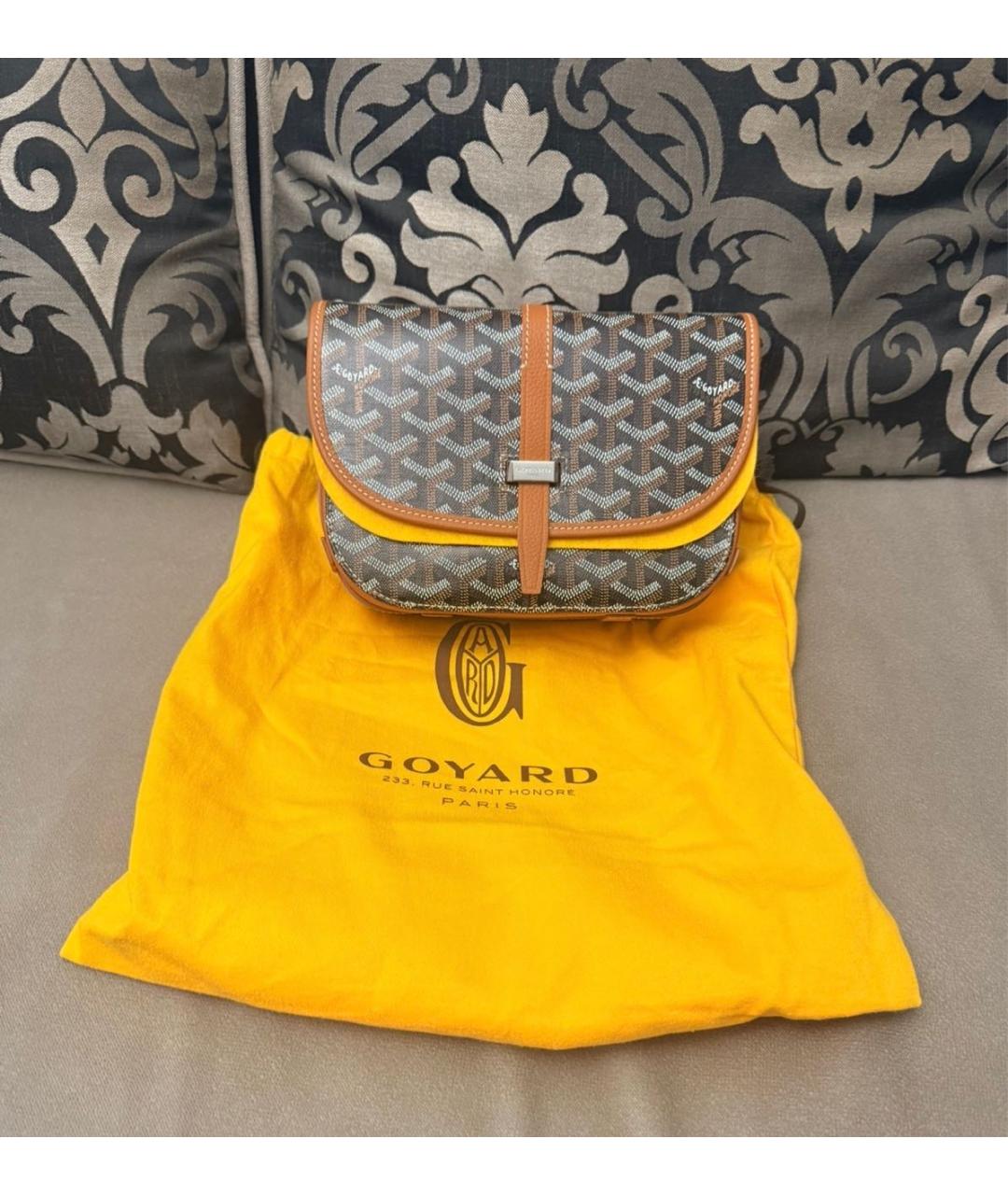 GOYARD Коричневая сумка через плечо, фото 3