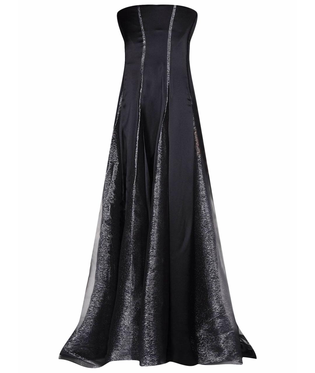 DSQUARED2 Черное шелковое вечернее платье, фото 1