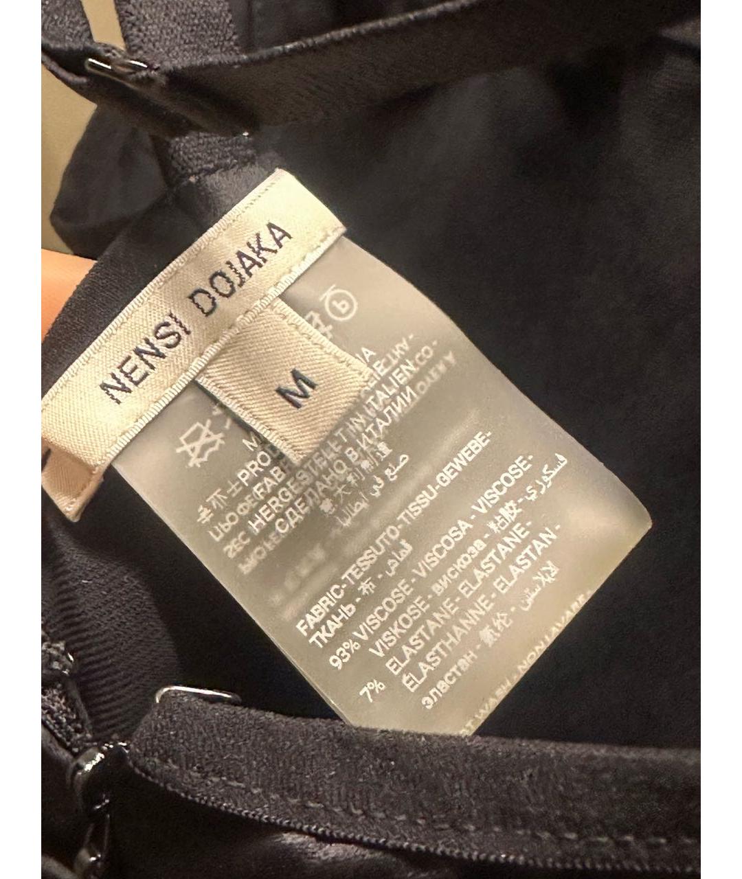 NENSI DOJAKA Черное коктейльное платье, фото 3