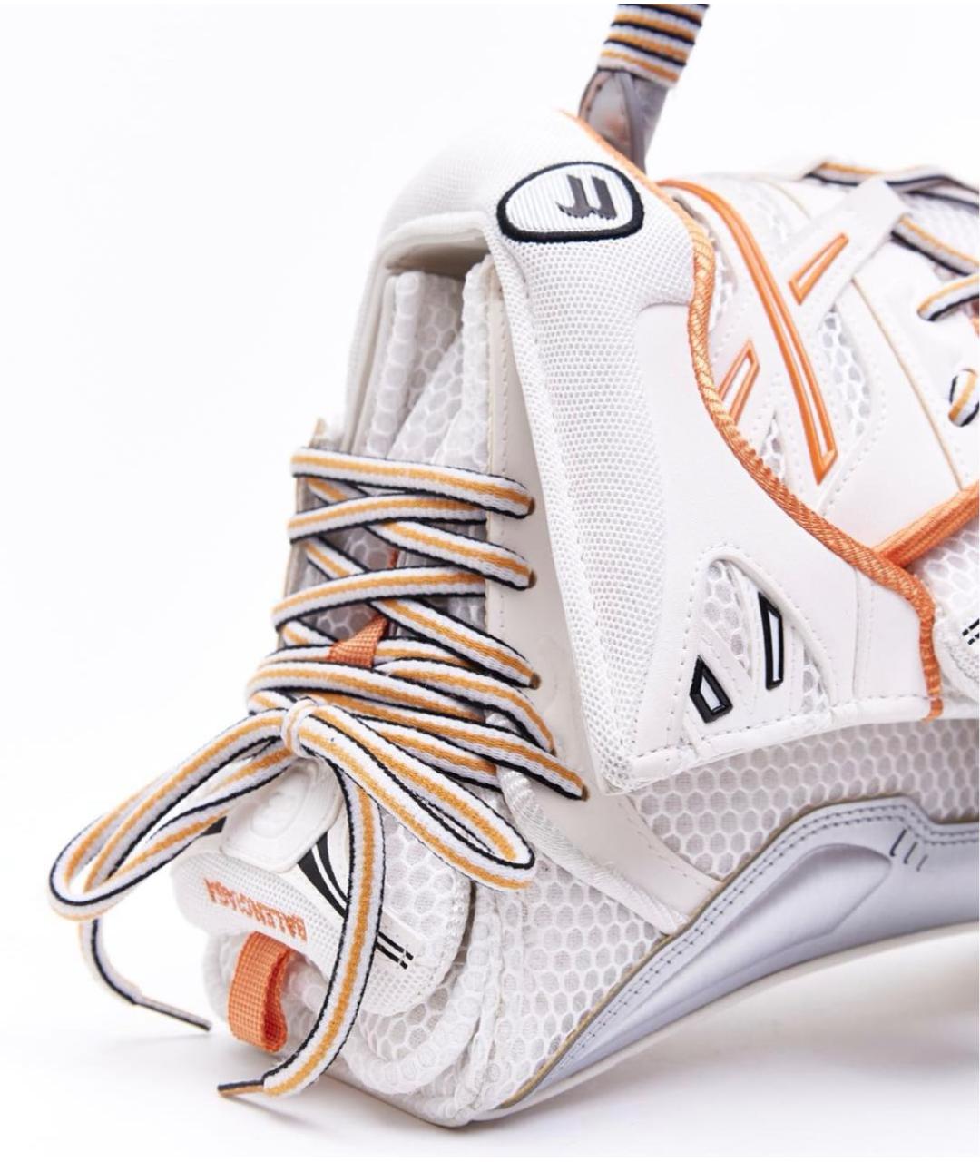 BALENCIAGA Бежевая синтетическая сумка с короткими ручками, фото 5