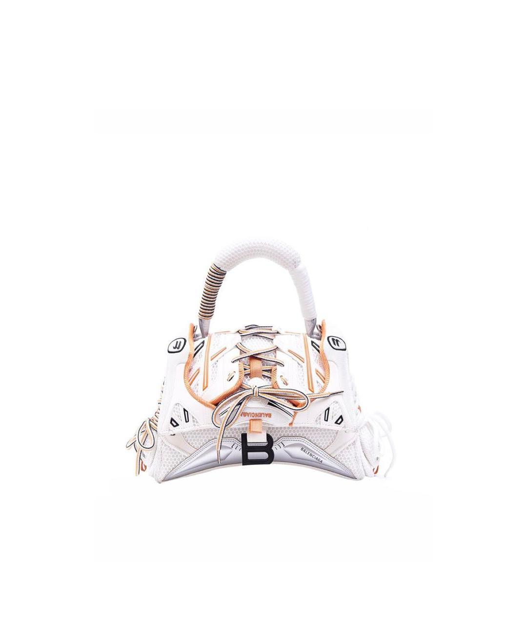 BALENCIAGA Бежевая синтетическая сумка с короткими ручками, фото 9