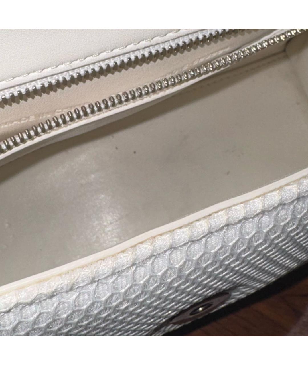 BALENCIAGA Бежевая синтетическая сумка с короткими ручками, фото 8