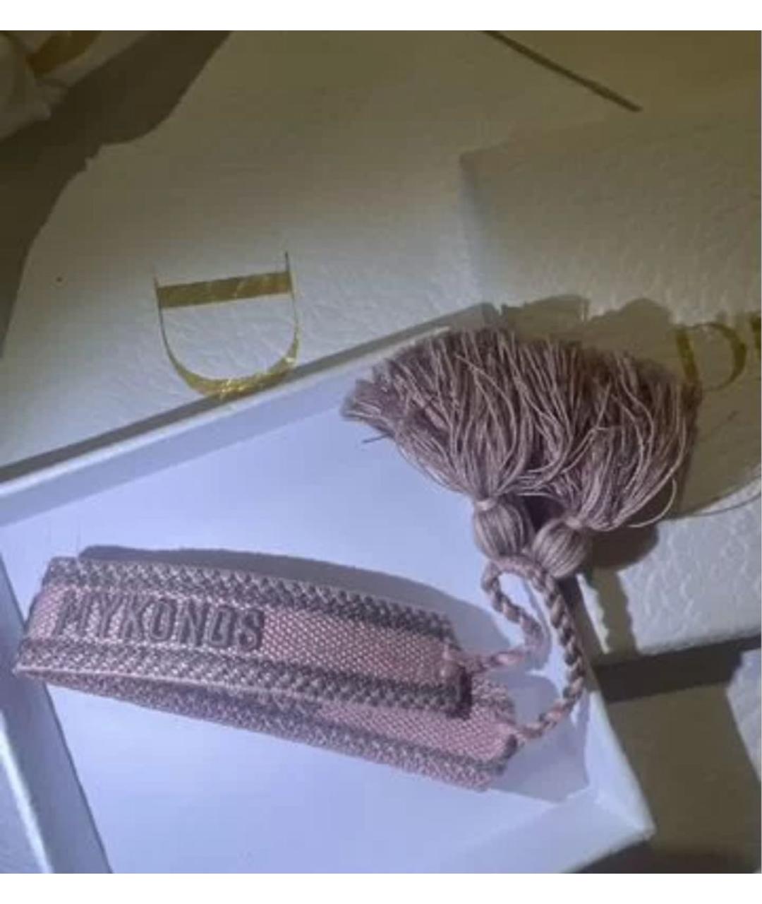 CHRISTIAN DIOR Розовый браслет, фото 2