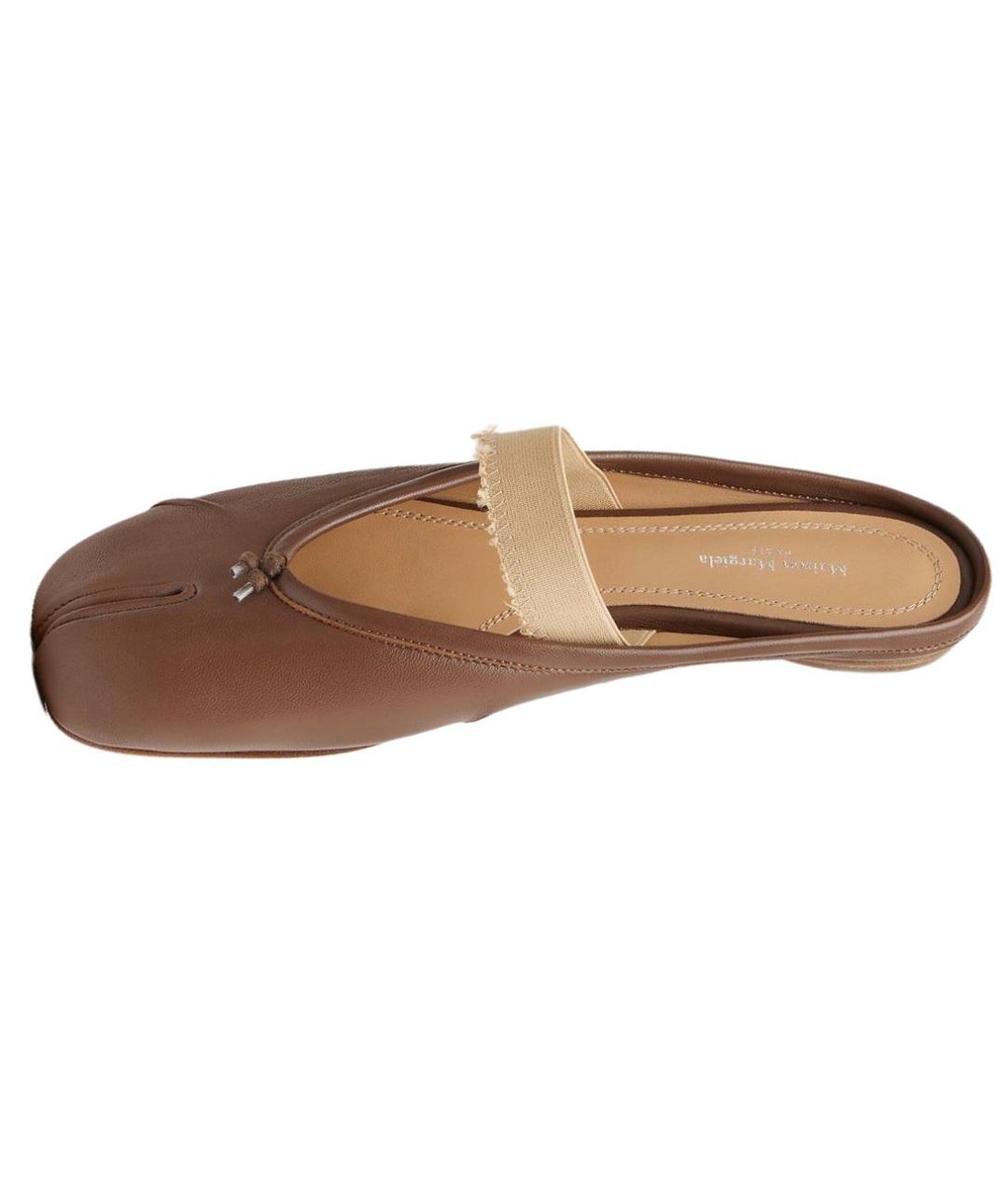 MAISON MARGIELA Коричневые балетки, фото 3