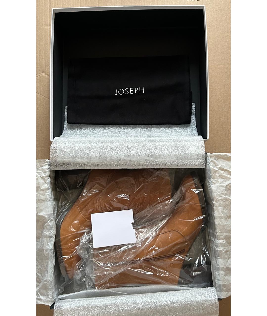 JOSEPH Коричневые кожаные полусапоги, фото 6