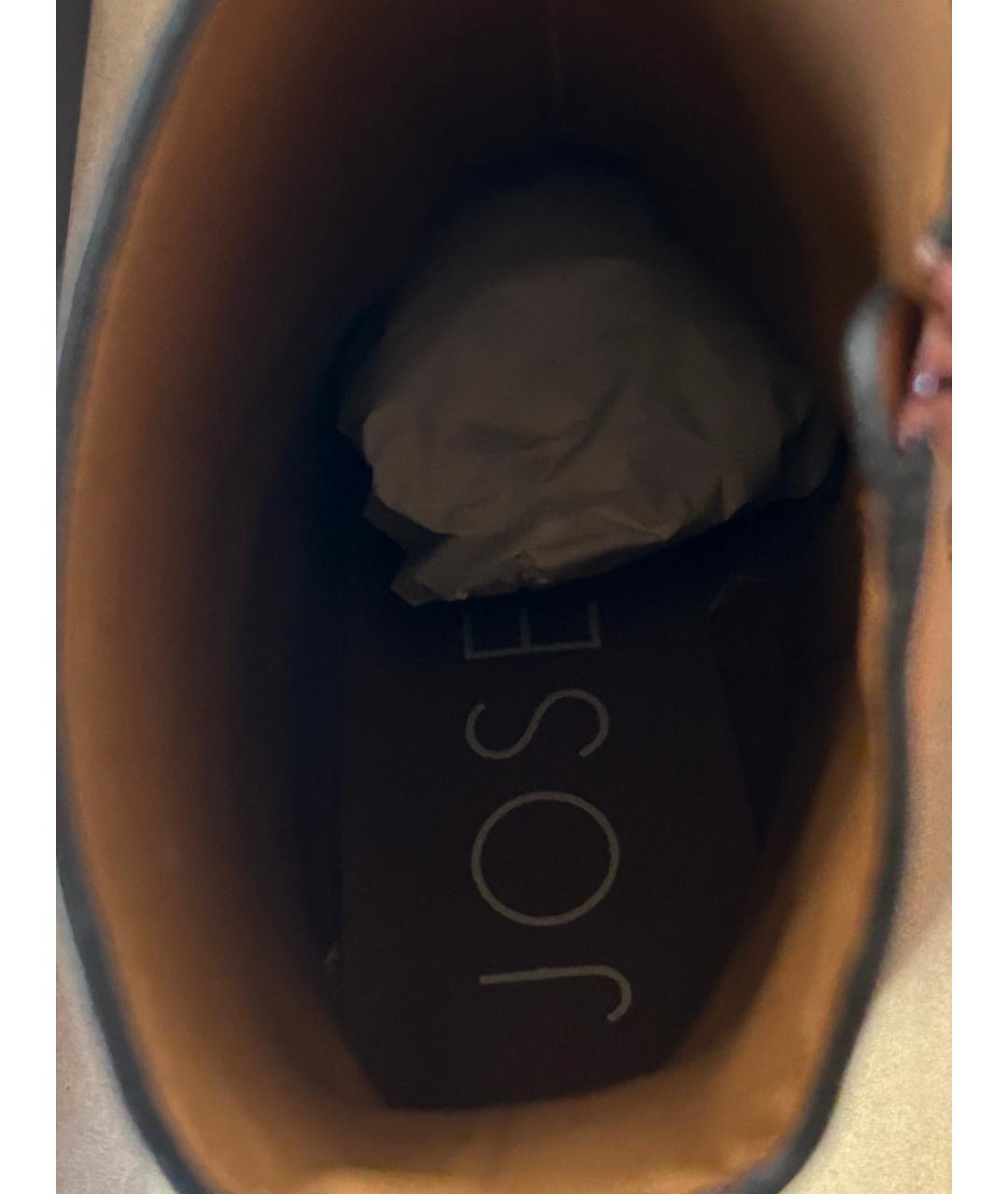 JOSEPH Коричневые кожаные полусапоги, фото 3