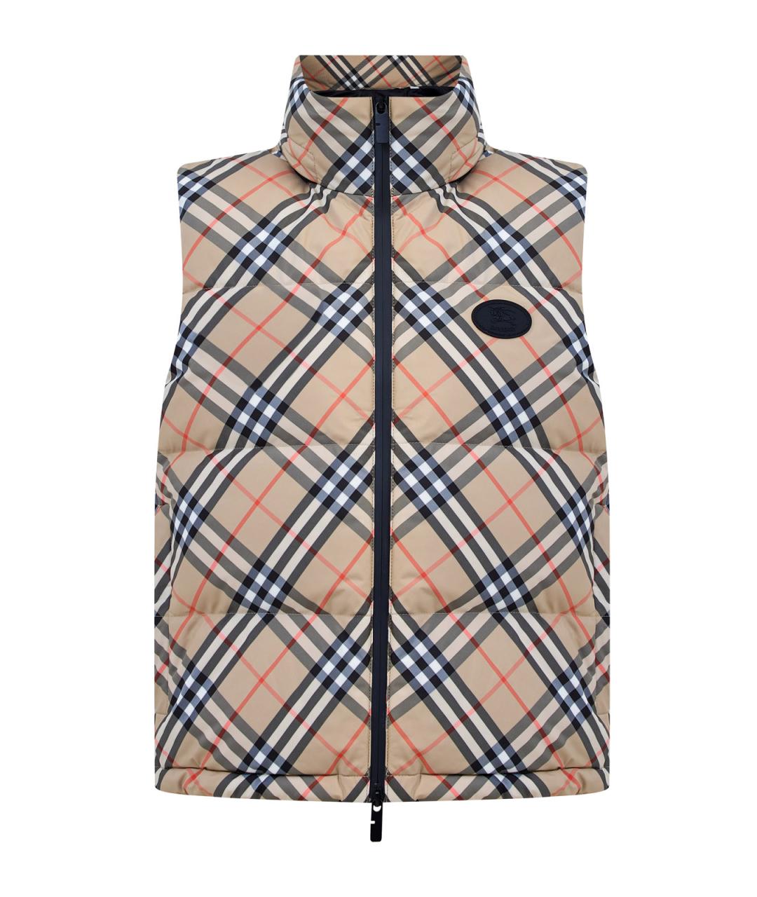 BURBERRY Бежевый полиэстеровый жилет, фото 1