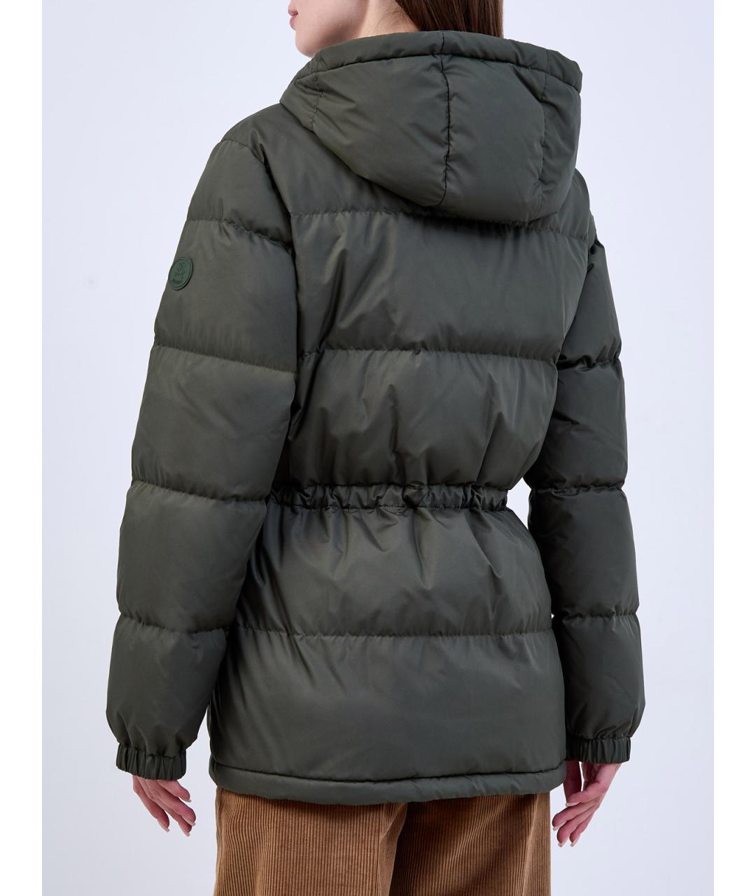 BURBERRY Хаки полиэстеровый пуховик, фото 4