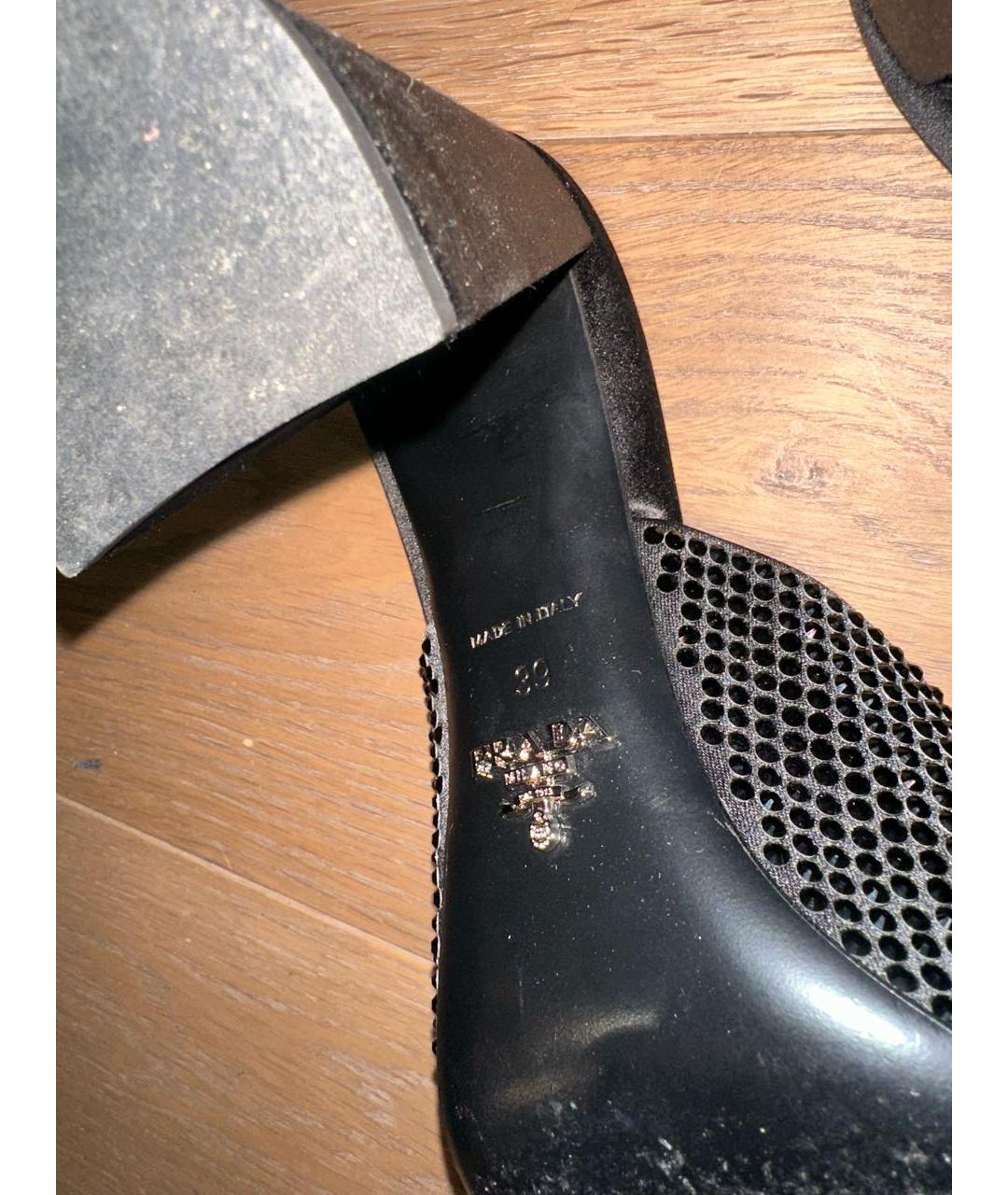 PRADA Черные мюли, фото 5