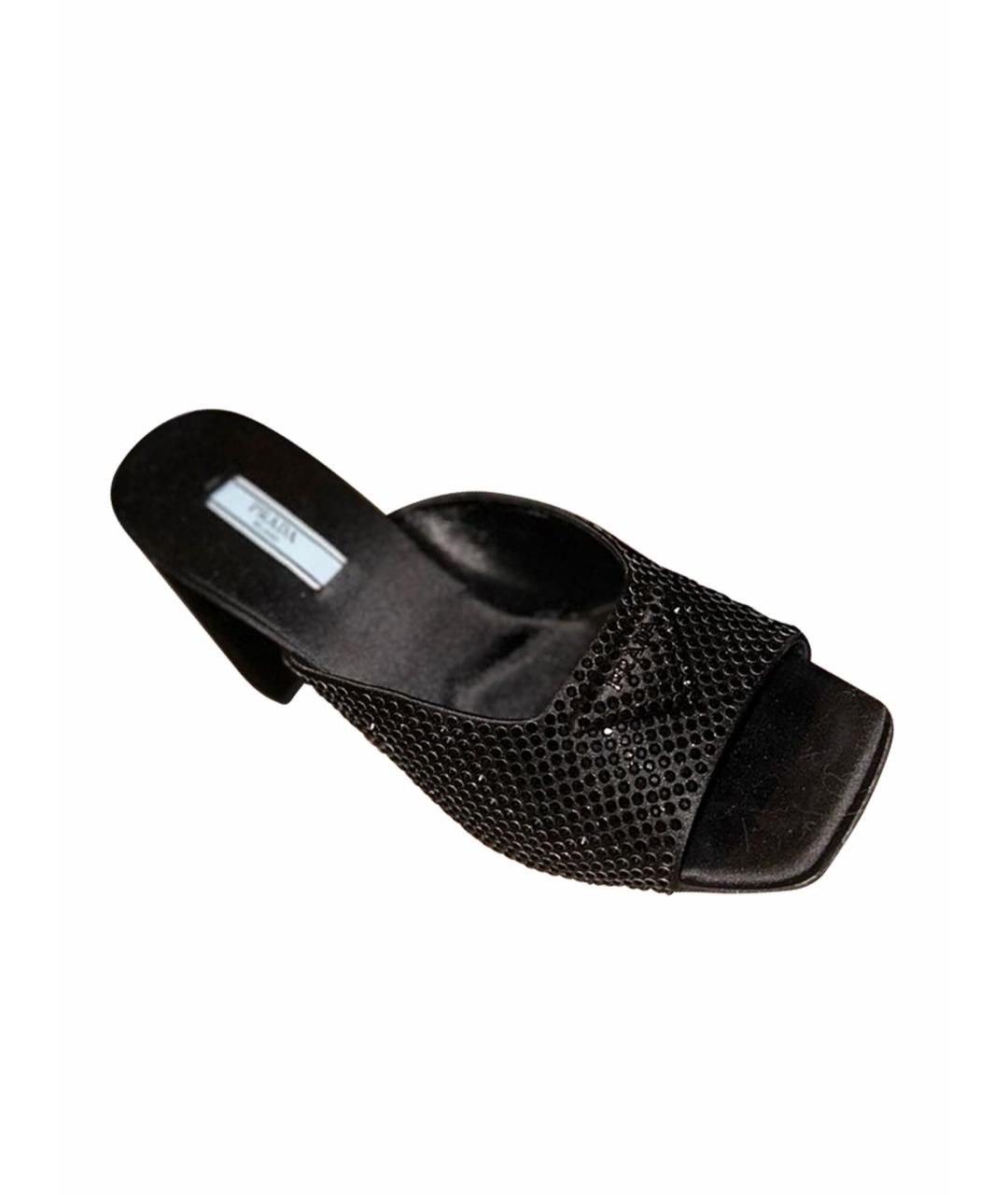 PRADA Черные мюли, фото 1