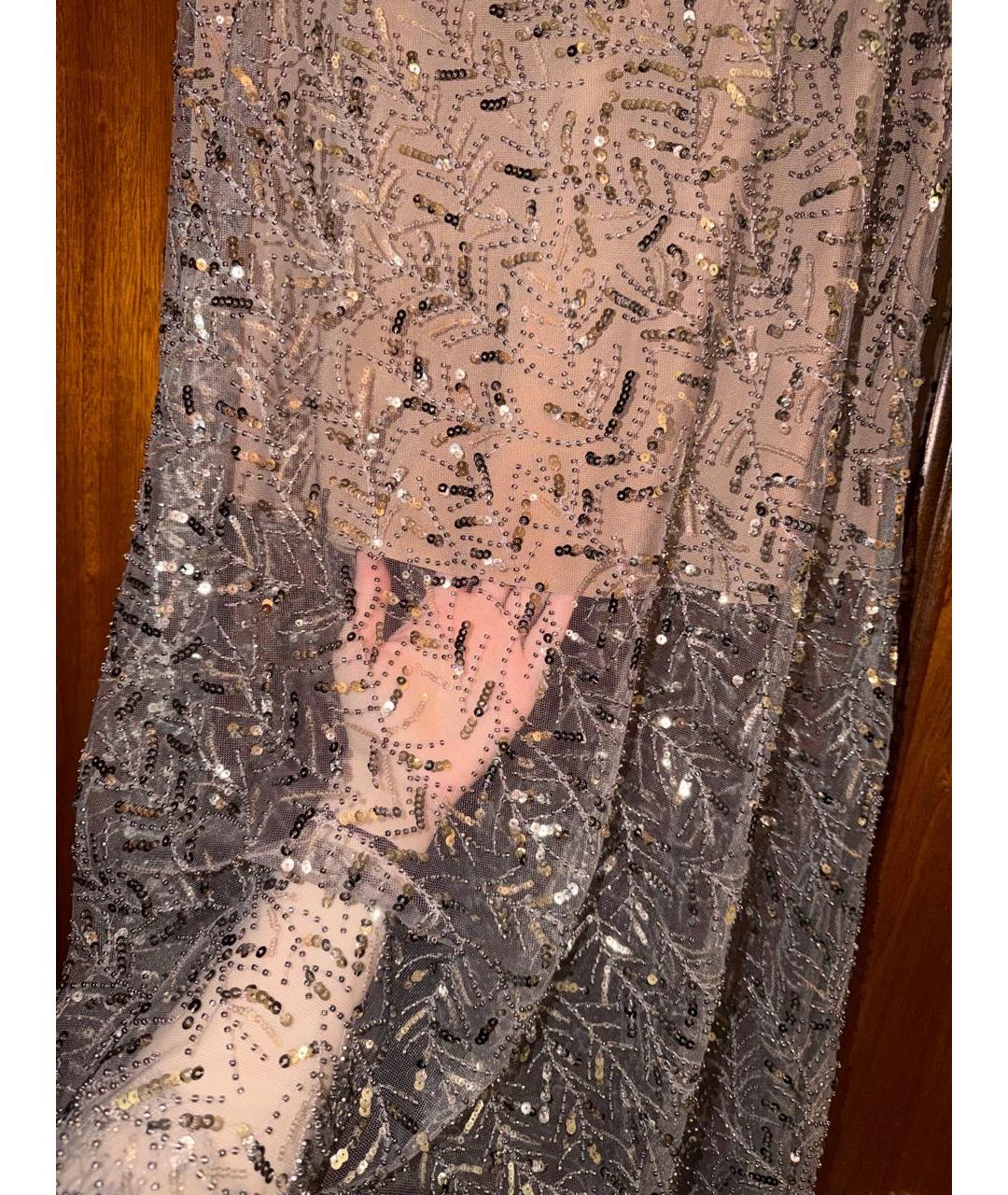 SELF-PORTRAIT Бежевая полиэстеровая юбка миди, фото 5